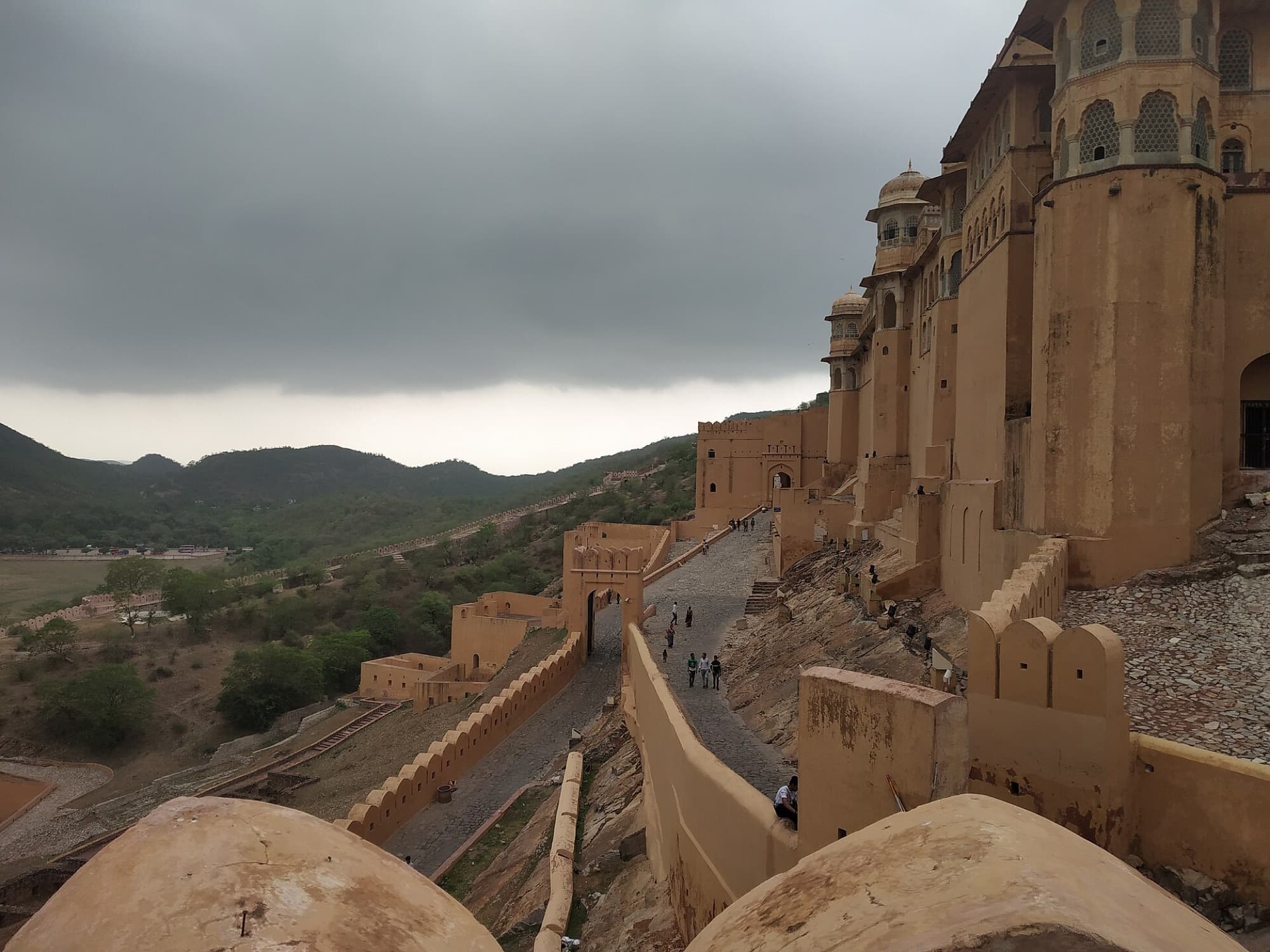 Monsoon clouds over Amer, Jaipur